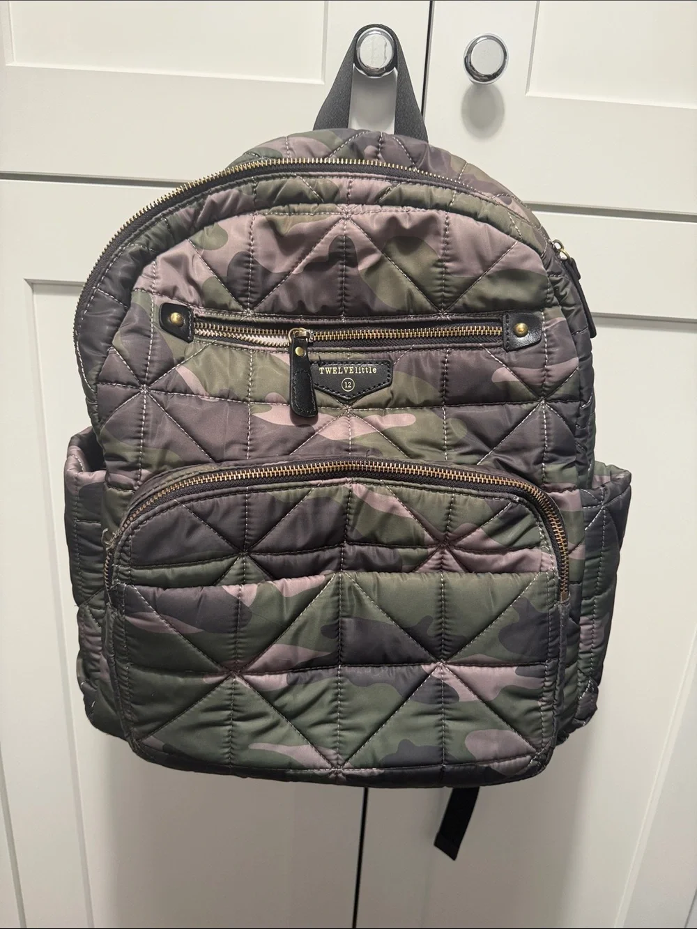TWELVElittle Quilted Camo Companion Backpack